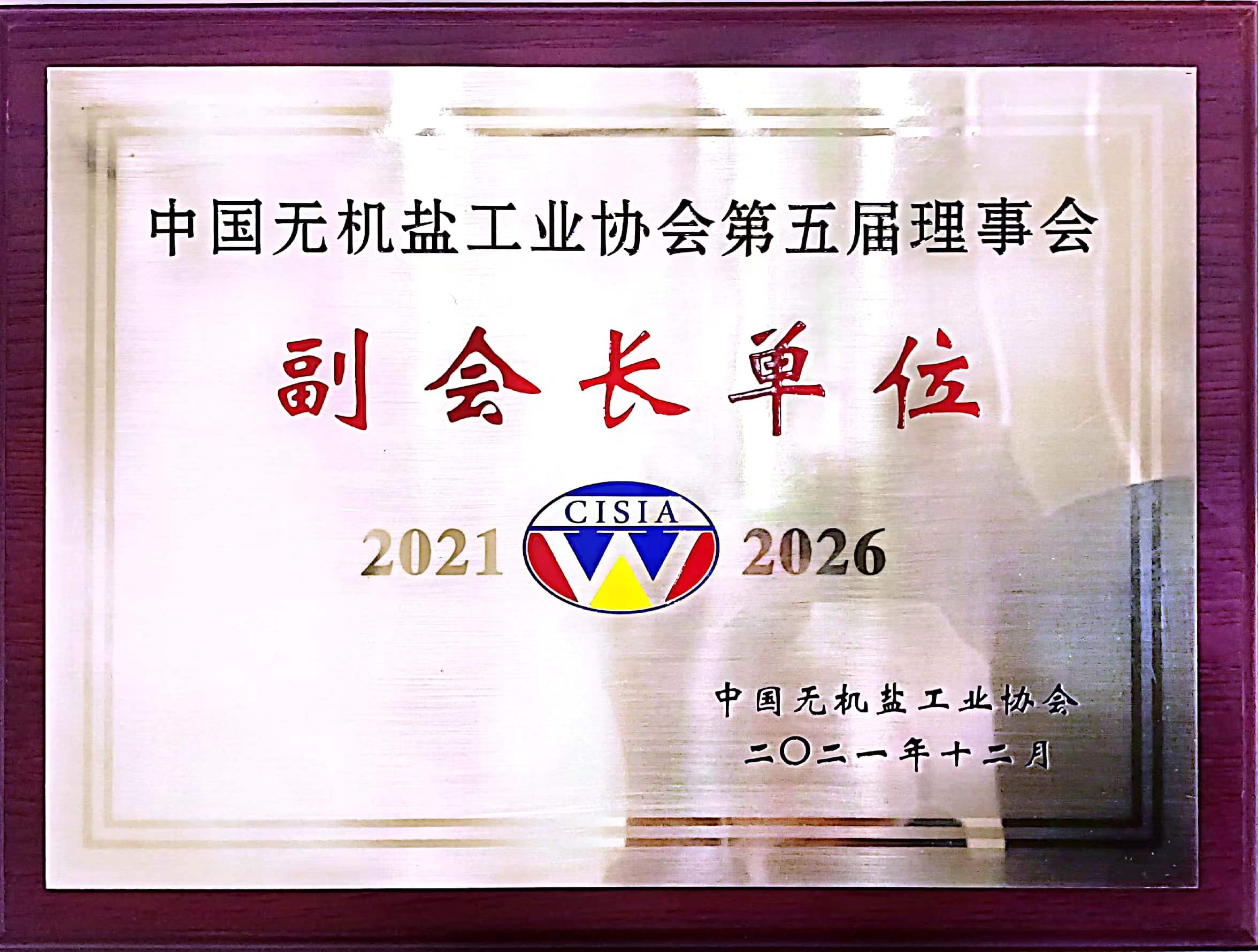 中國無機鹽工業協會副會長單位